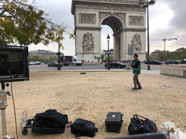 arc triomphe drone