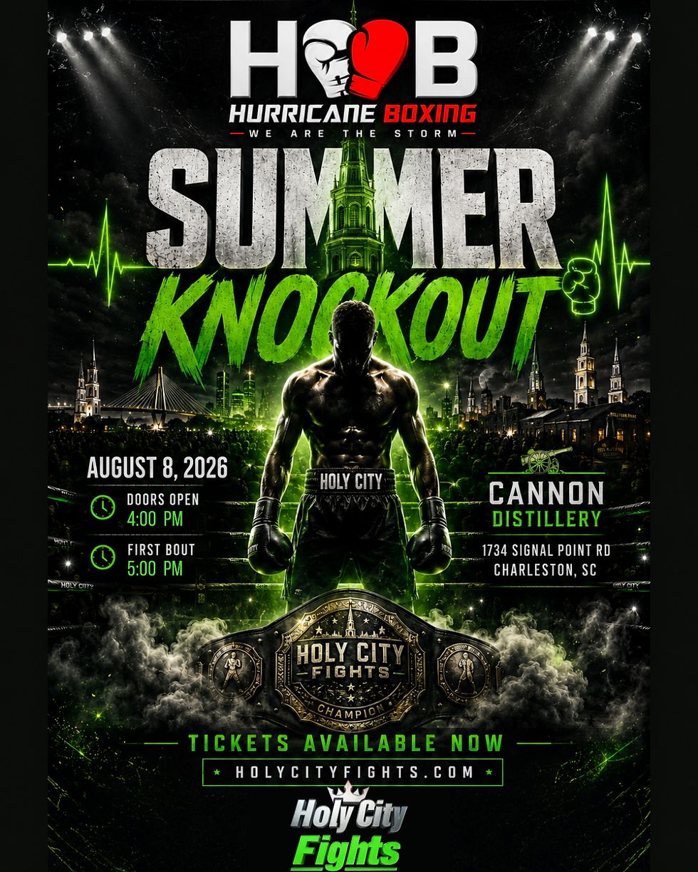 HAVE TO BUY TICKETS ON EVENTBRITE Holy City Fights: Summer Knockout