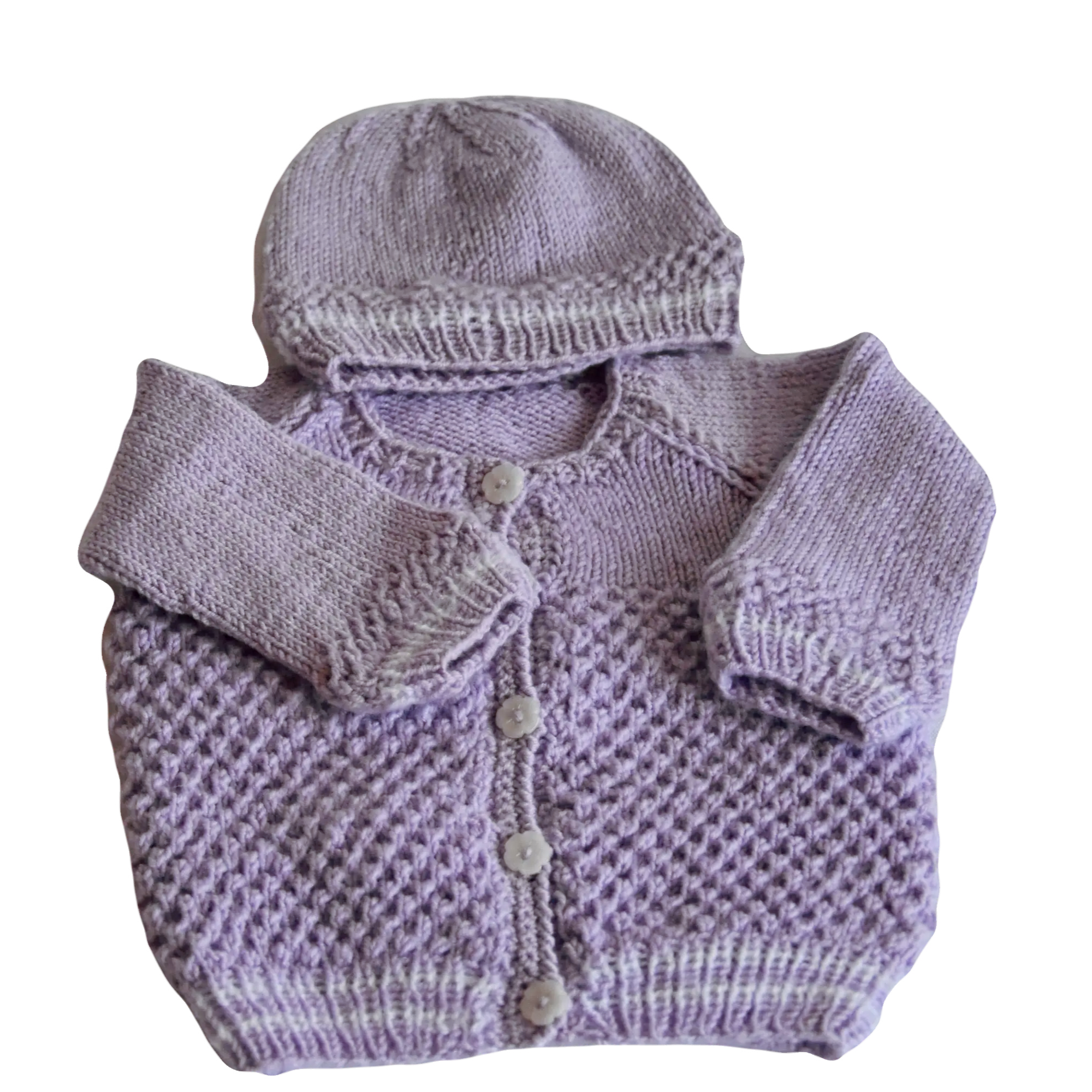 Jäckli und Mütze lila
