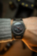 Moonphase watch from Avanté Watches on men's wrist - Gunmetal gray