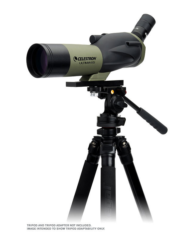 Thumbnail: Ultima 18-55x65mm Angled Zoom Spotting Scope with Smartphone Adapter