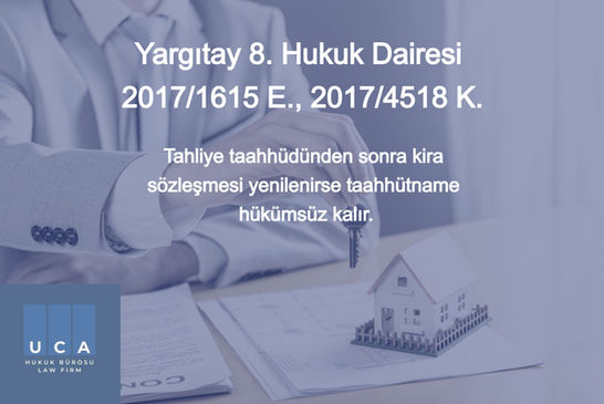 Tahliye Taahhüdünden Sonra Kira Sözleşmesinin Yenilenmesi