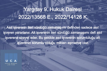 Alt işverenin ileri sürdüğü zamanaşımı defi asıl işverene sirayet eder mi?