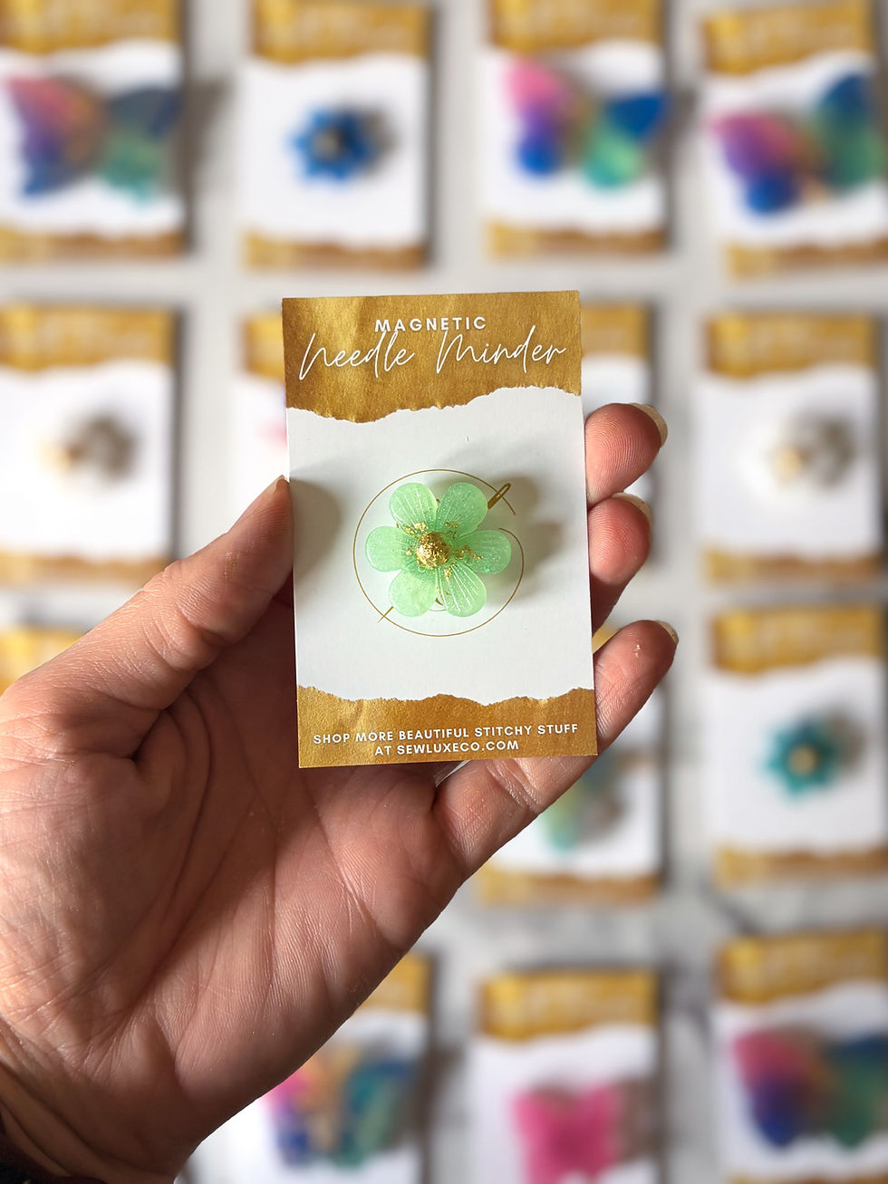 Thumbnail: Spring Daisy Magnetic Needle Minder