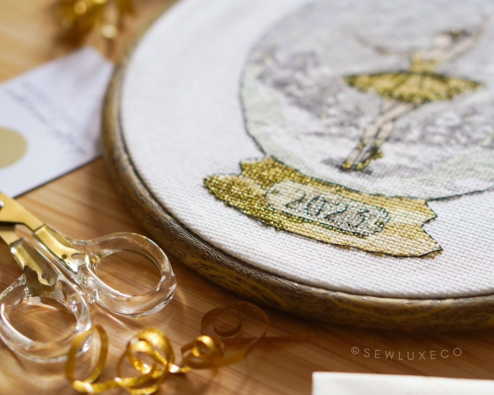 Thumbnail: Snowglobe Ballerina Cross Stitch Kit