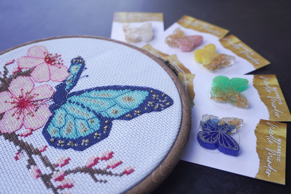 Thumbnail:  Blossom Butterfly Cross Stitch Kit