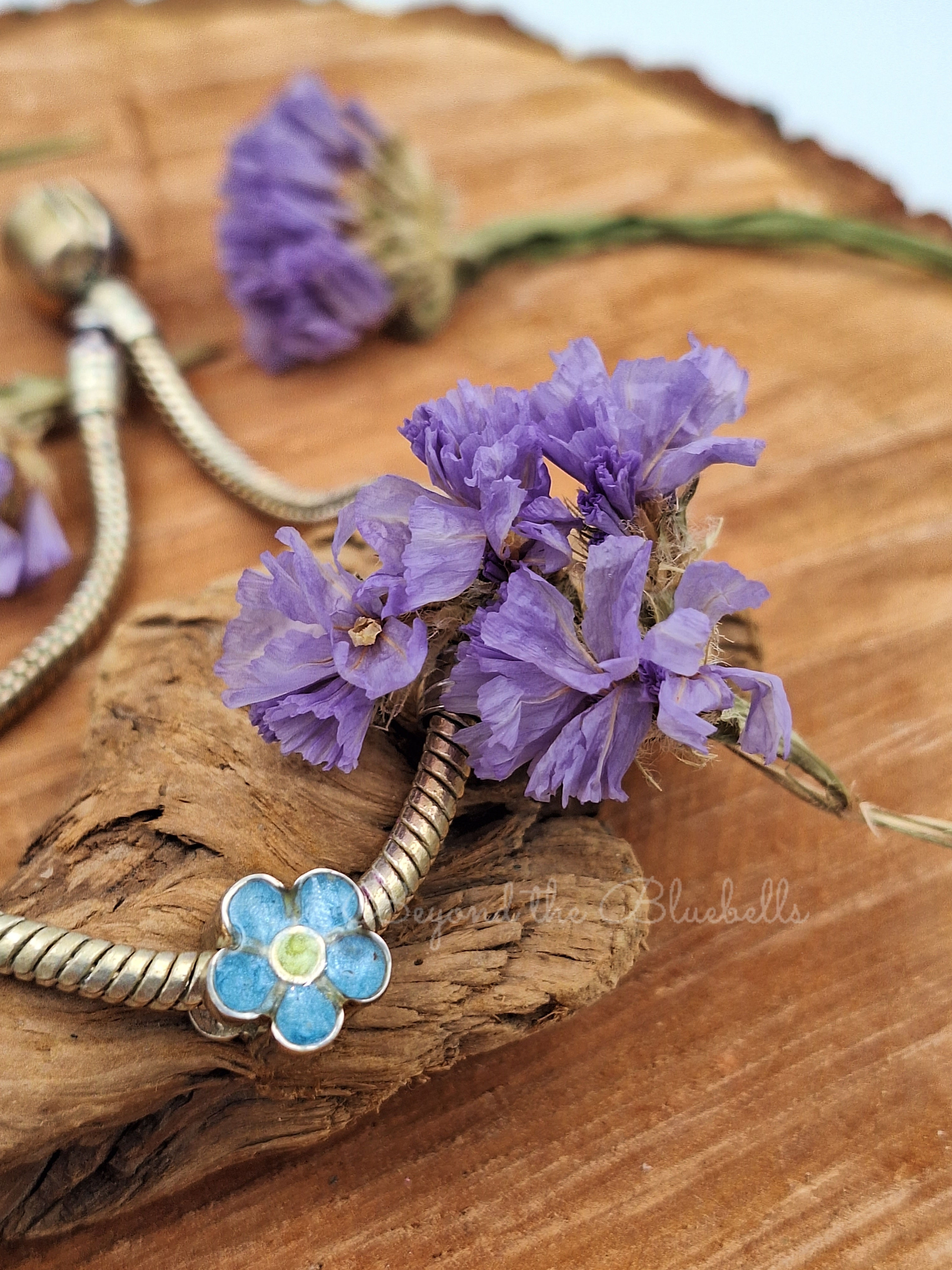 925 Silver Forget-Me-Not Bracelet Charm