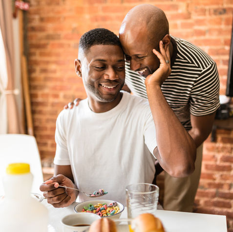 Couple Showing Affection