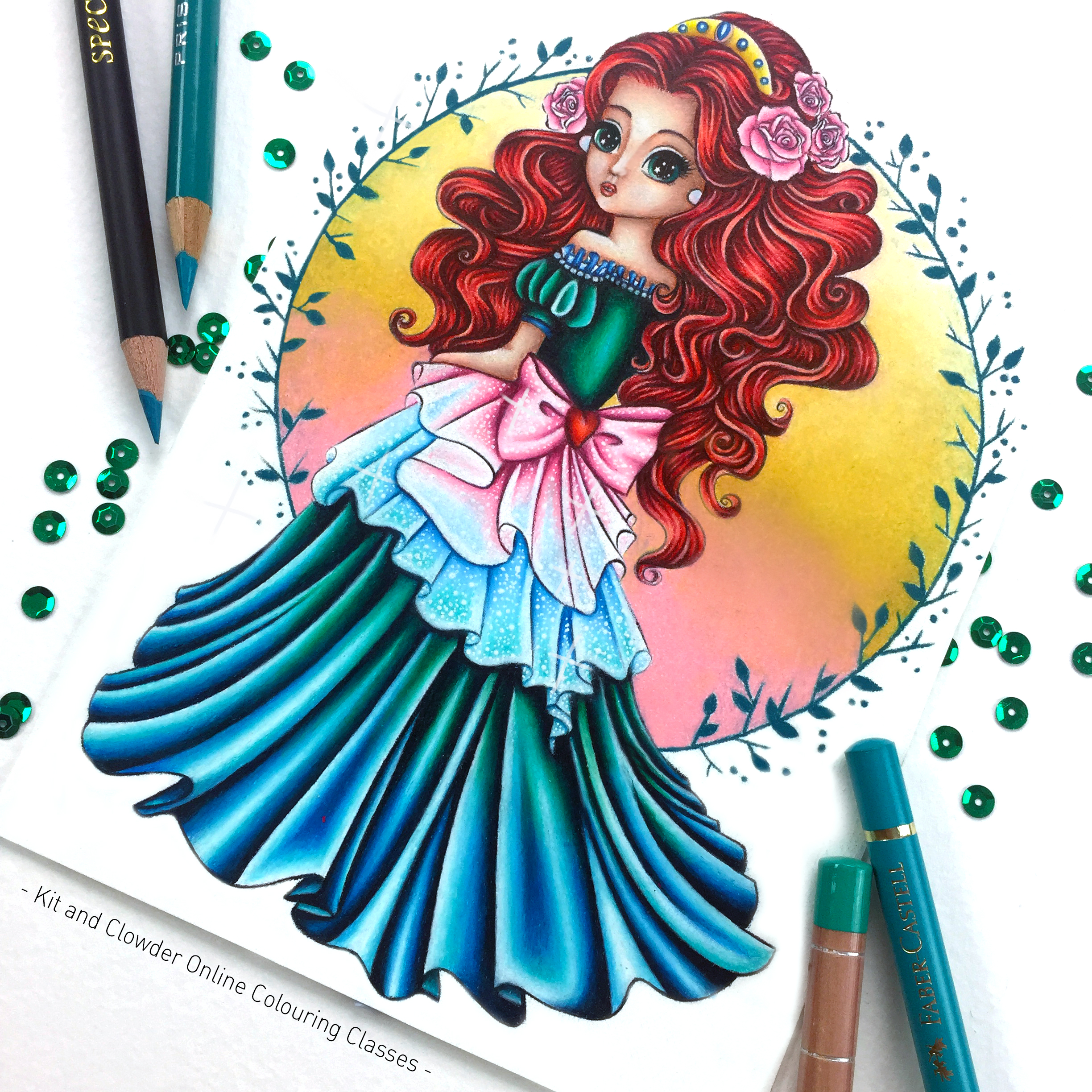 pencils image with sparkle