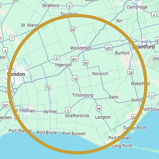 Map of Southwestern Ontario