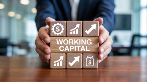 blocks on a table that say Working Capital