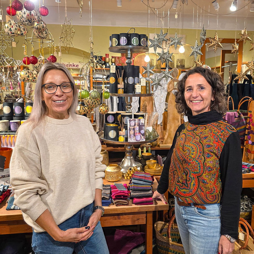 Brigitte Luwy und Martina Pramberger vom Geschenkeladen Palette