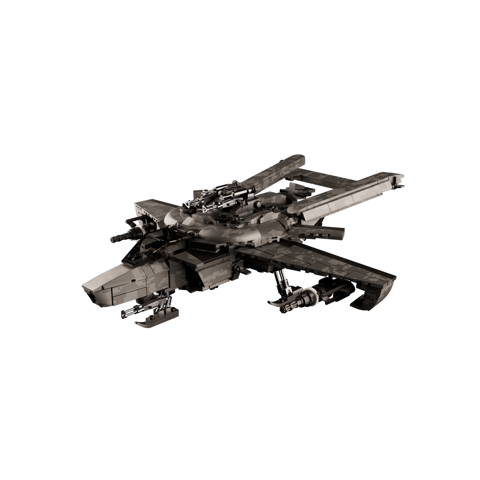 The Brick F7A Hornet — main render of the UEE Navy F7A Hornet brick model by Melonman Studio