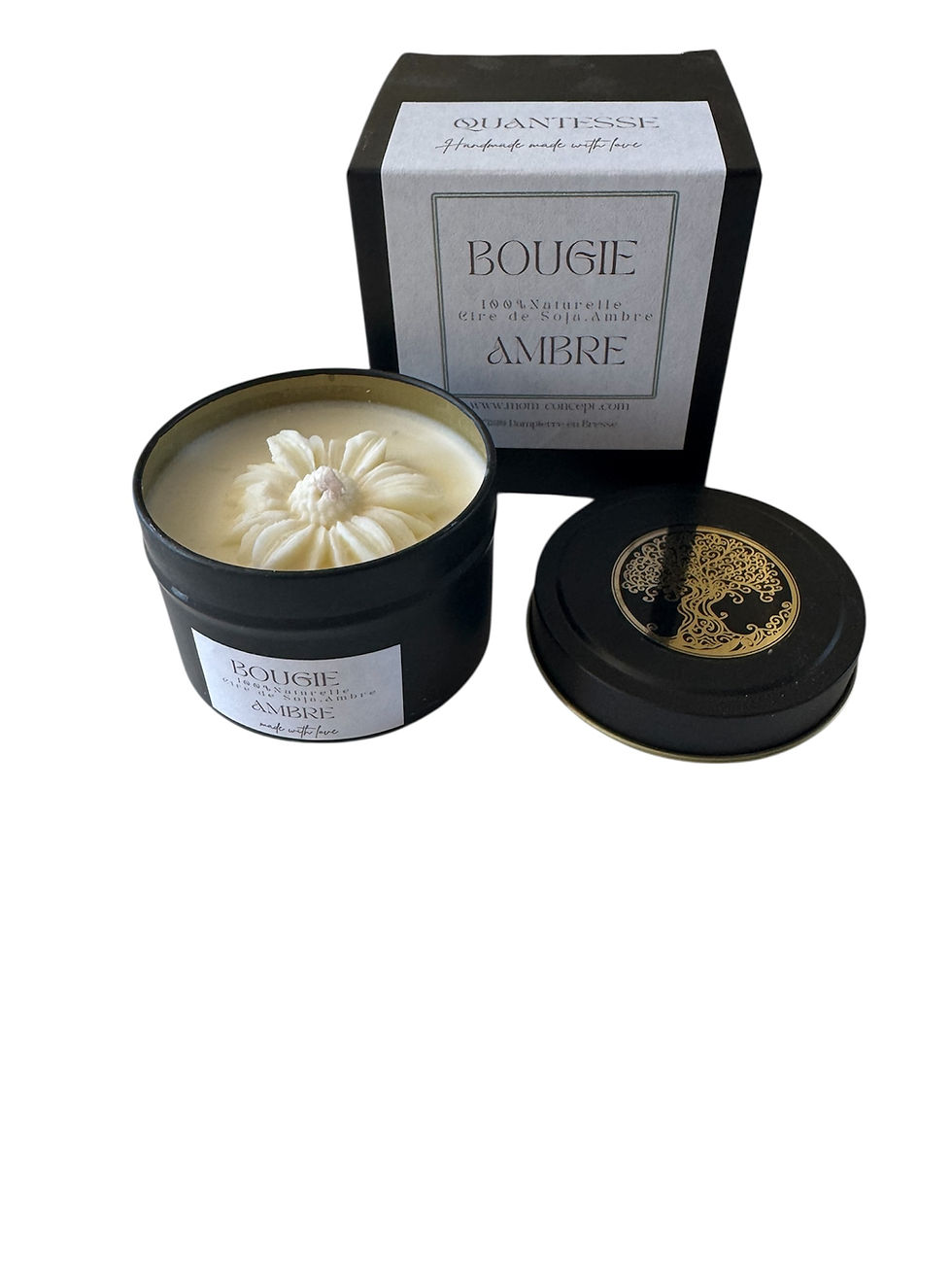 Thumbnail: 6x Bougie Vanille/Ambre/Fleurs de Coton 100 grammes