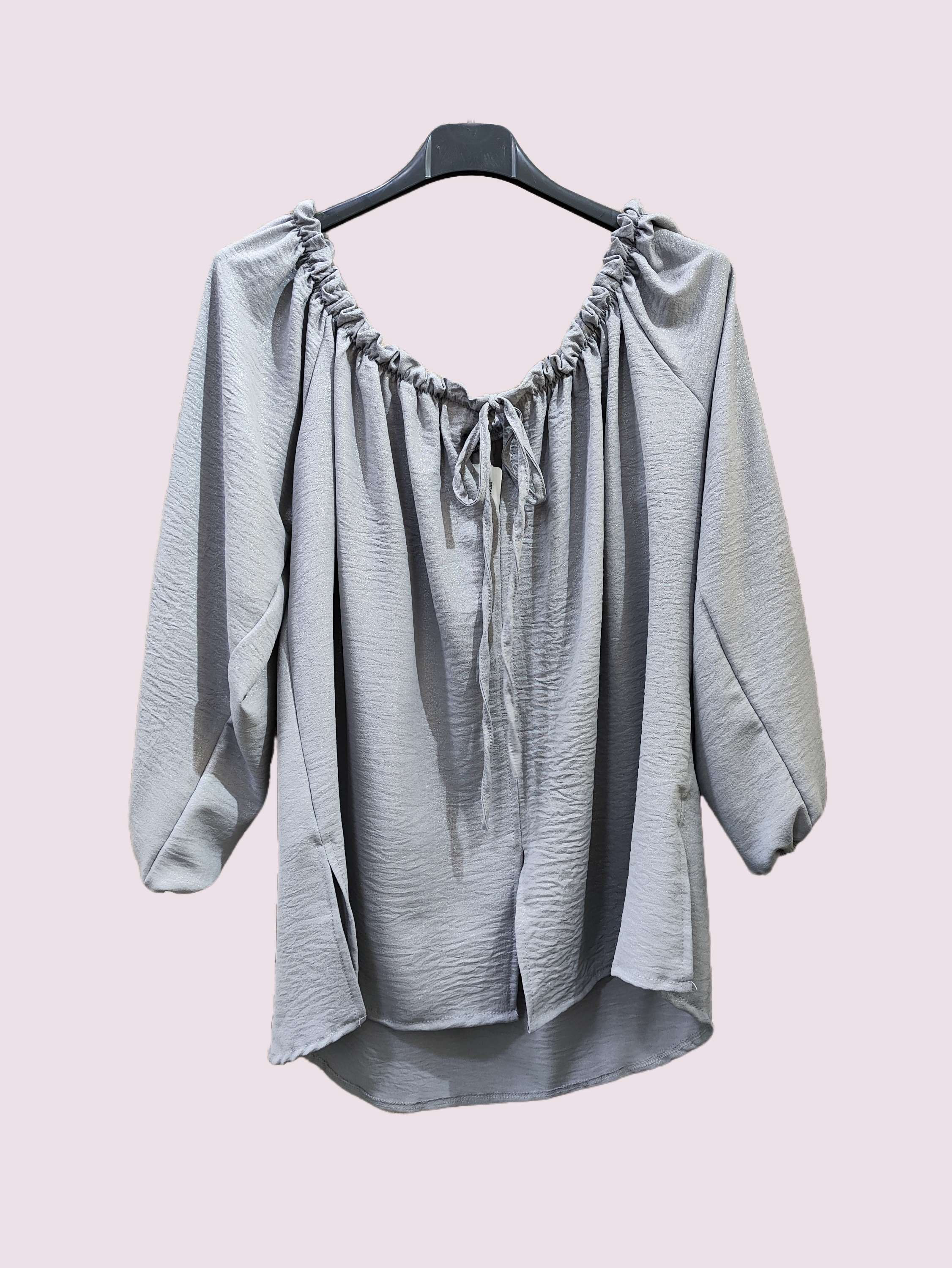 Μπλούζα ριχτή με λάστιχο 