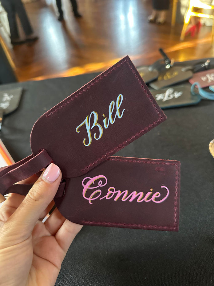 Monogrammed Luggage Tag | Vow Renewal