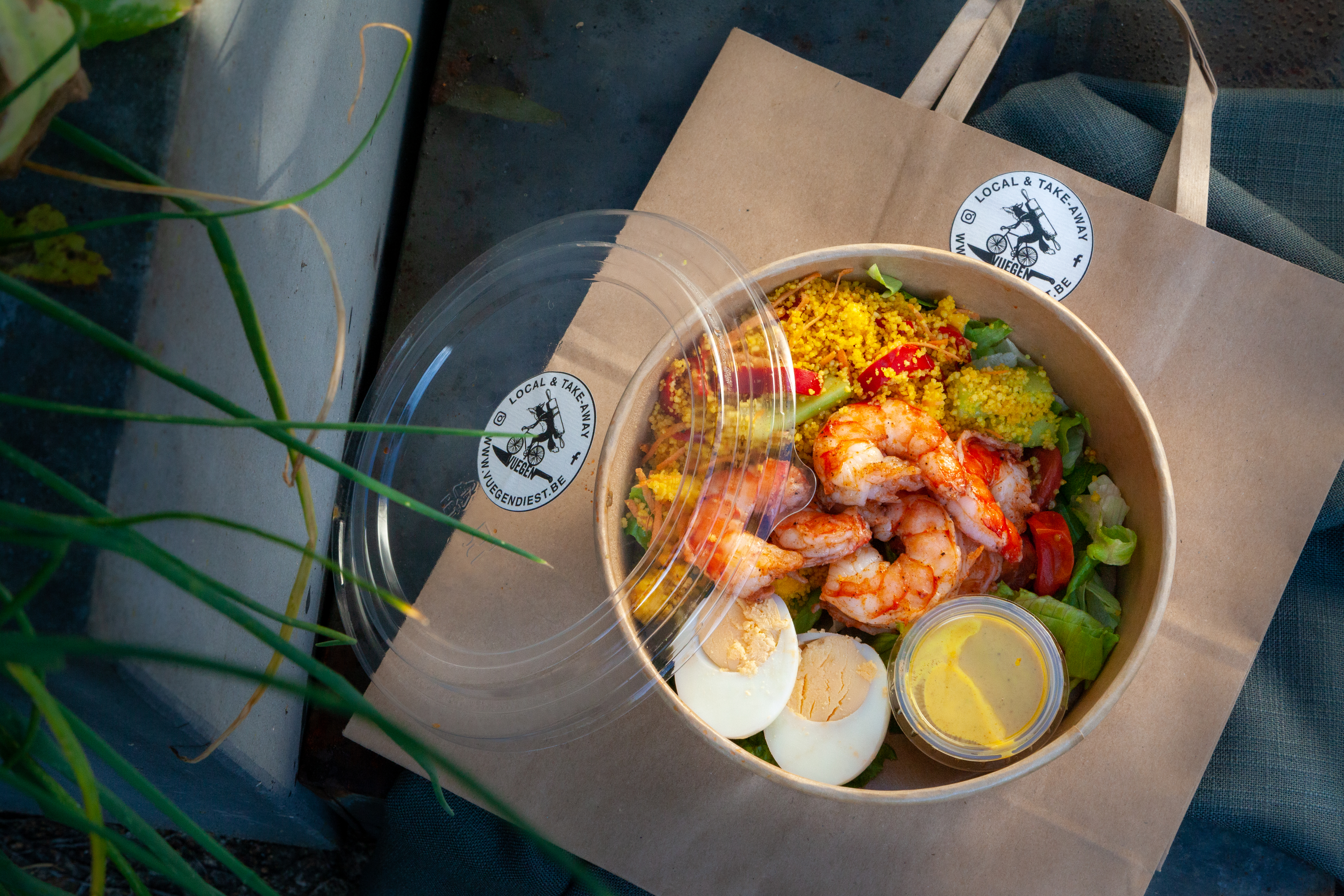 Arranged Food and Objects