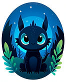 little_black_dragon_hatchling_blue_eyes_forest_8_копия.jpg