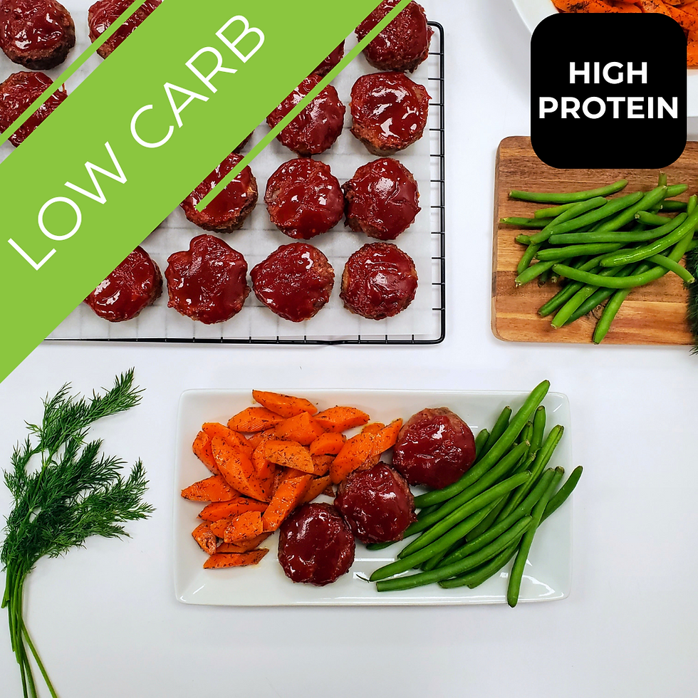 Meatloaf, Green Beans & Dill Carrots