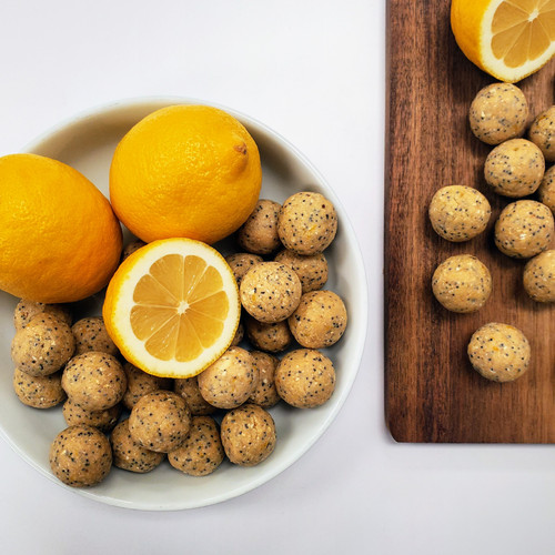 Lemon Poppy Seed Protein Bites Peacebypiece