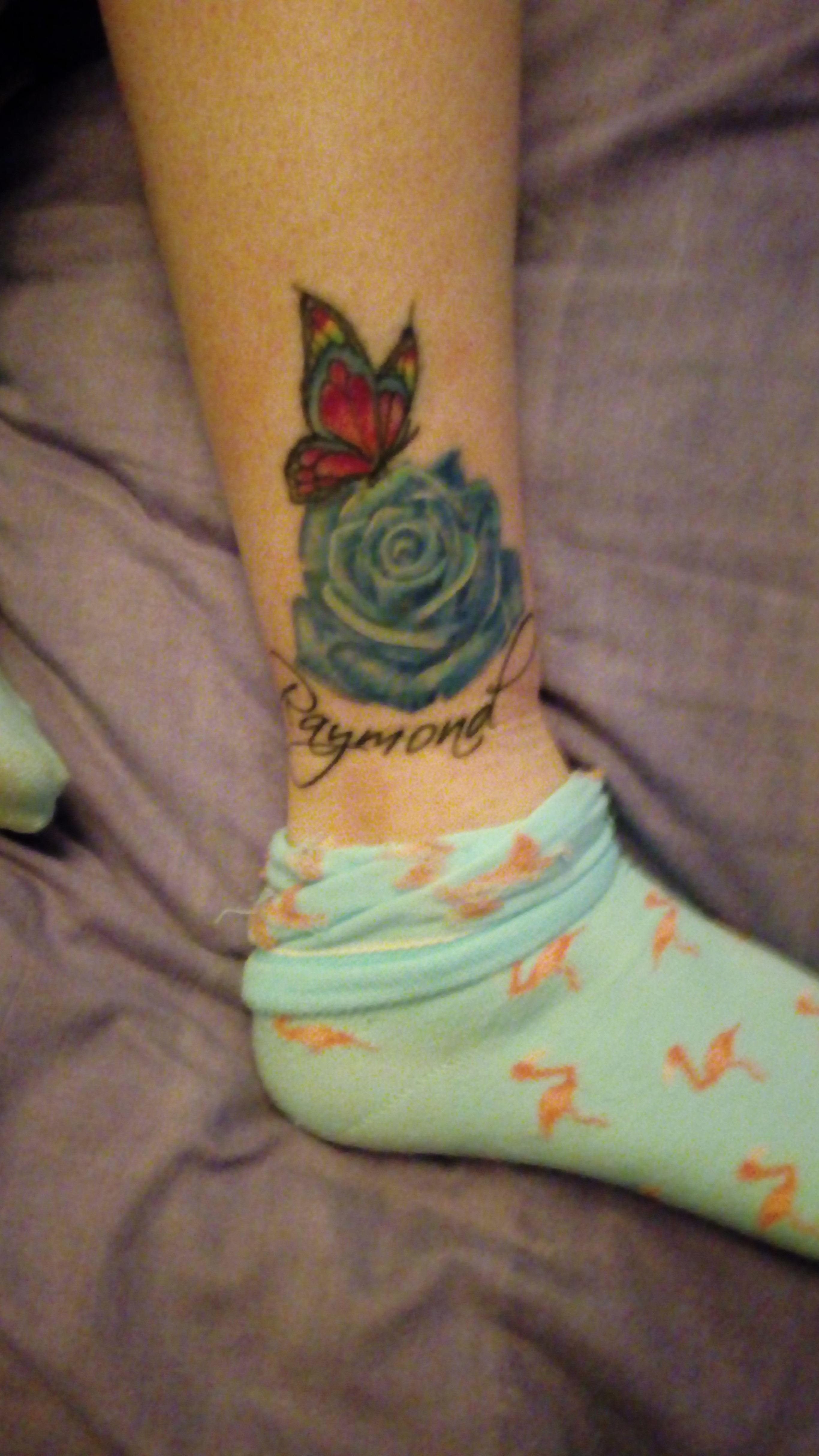 My right ankle tattoo