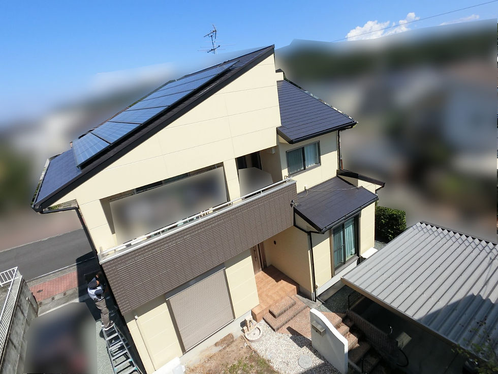 熊本市南区出仲間　外壁屋根塗装工事　施工後