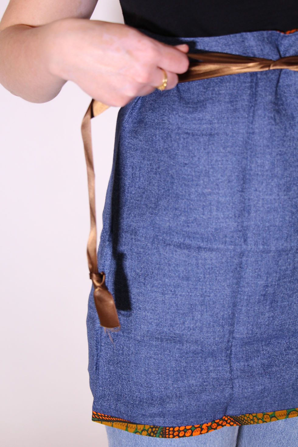 Miniature : Tablier de cuisine réversible Wax & Jeans