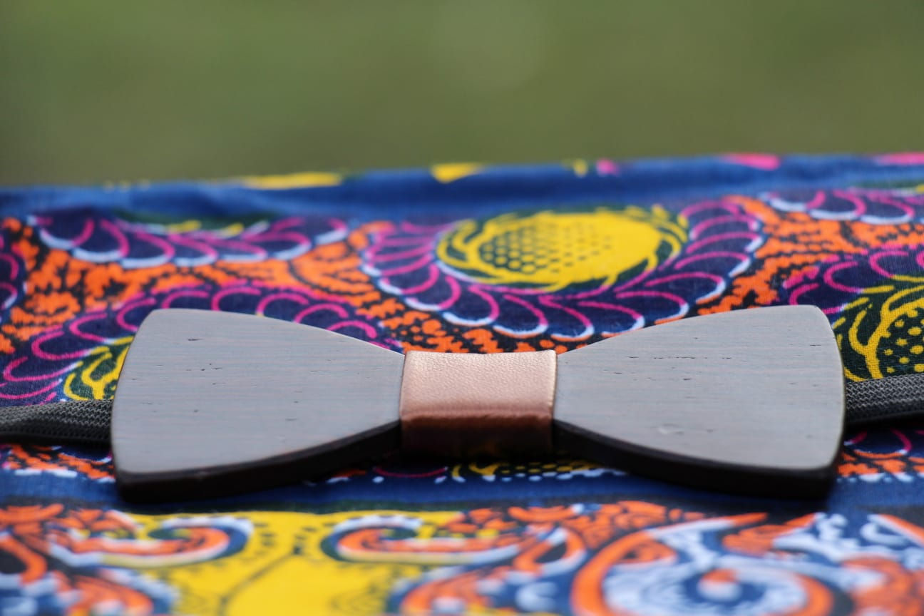 Noeud papillon en bois mariage