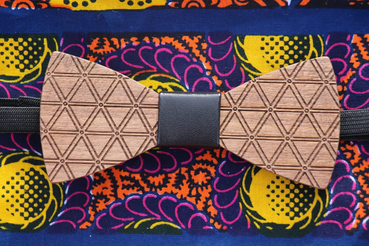 Noeud papillon en bois mariage