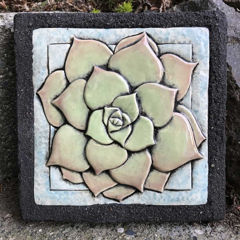 ceramic art for wall or garden