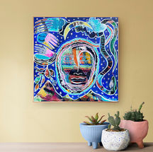 small colorful painting