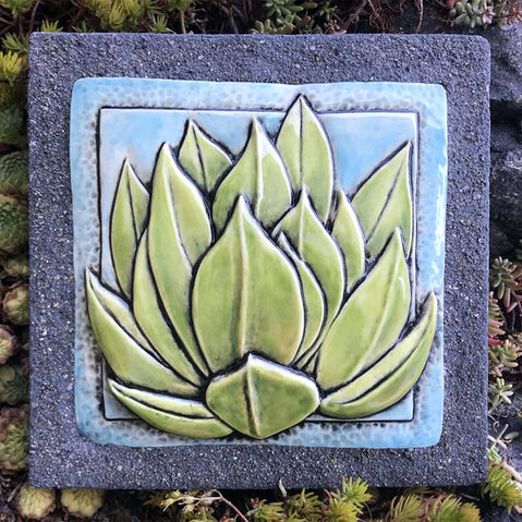 ceramic art for wall or garden