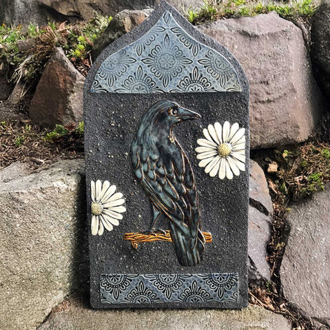 ceramic art for wall or garden