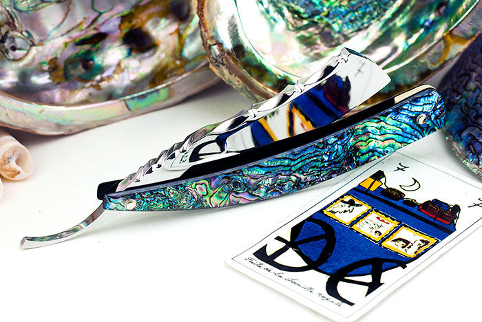 Thumbnail: Max Sprecher Razors • 8/8 • Irish Point • Midi • Abalone