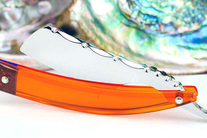Thumbnail: Max Sprecher Razors・8/8・Midi・Irish Point・Burned Orange・Made in USA