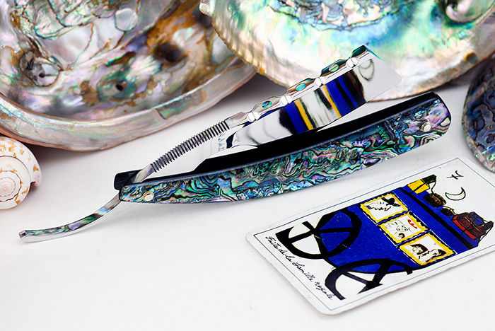 Thumbnail: Max Sprecher Razors・8/8・Midi・Abalone・Straight Point・Made in USA