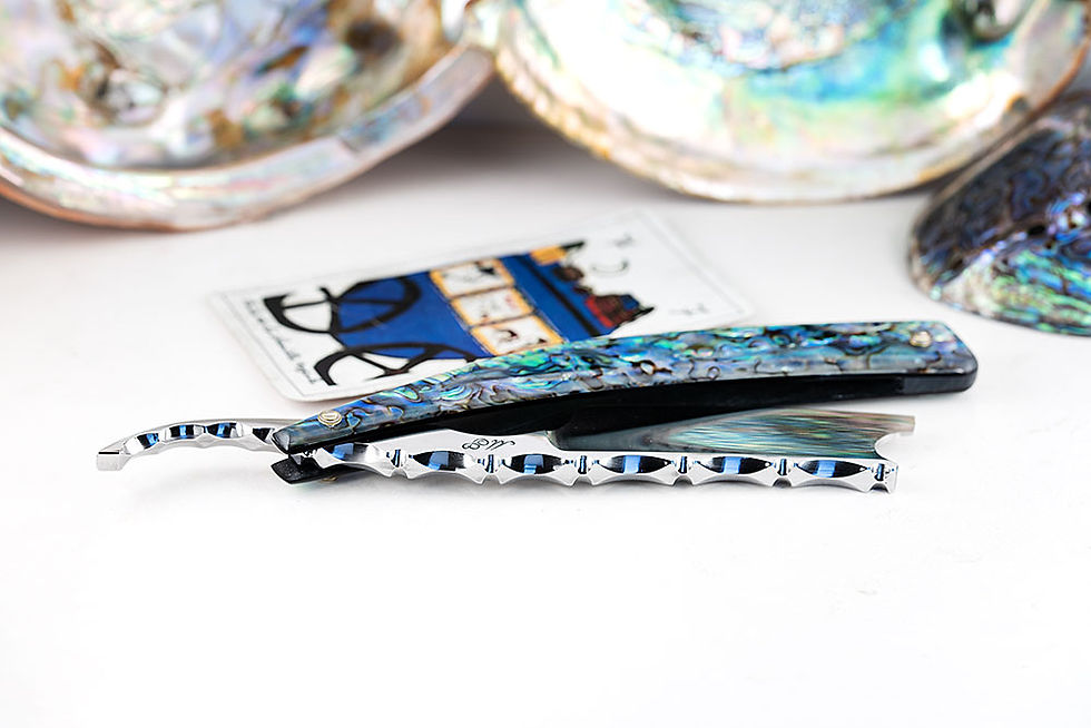 Thumbnail: 8/8・Barber's Notch・San Mai・Yasugi Steel・Paua