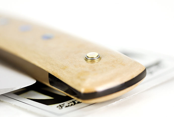 Thumbnail: Max Sprecher・Mini Razor・Irish Point・Maple Micarta + Abalone Inlay・Made in USA