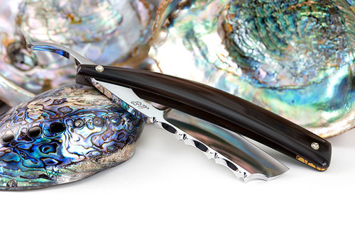 Buffalo Horn Straight Razor | 8/8 Slider Point | Max Sprecher Shaving ...