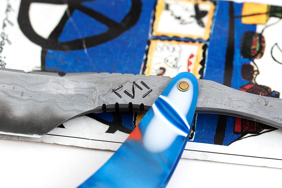 Thumbnail: Snailforge Custom Razor - Suminagashi - Belgium