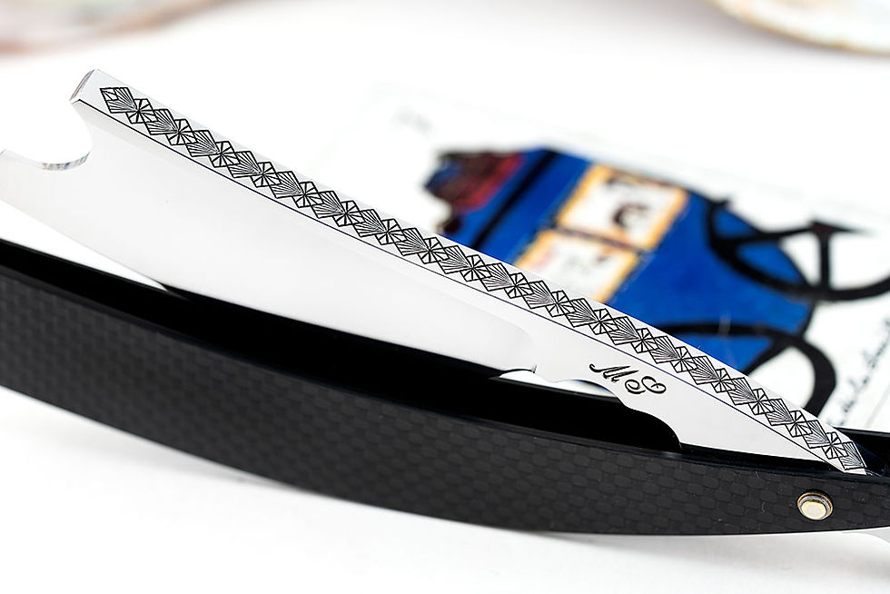 Thumbnail: 9/8・Barber's Notch・En9/8・Barber's Notch・Engraved Spine and Tang・CFgraving・CF
