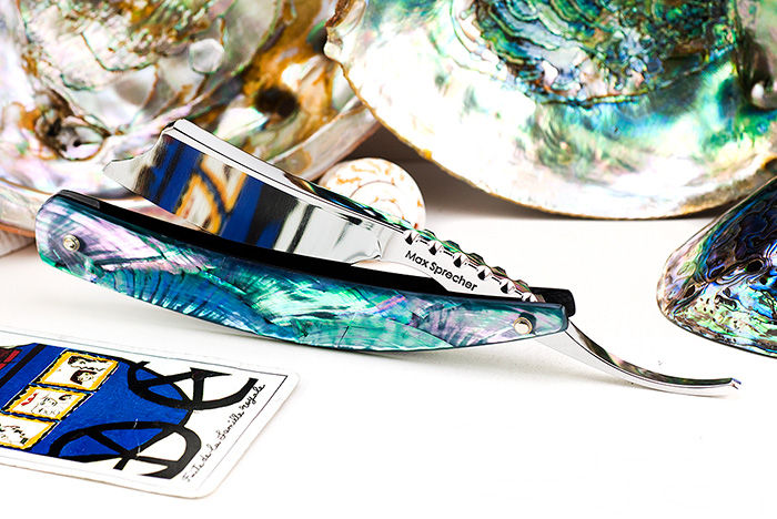 Thumbnail: Max Sprecher Razors・8/8・Spanish Point・Dark Angel Wing・Made in USA