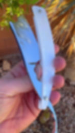 9/8・Barber's Notch・Mokume Gane・MOP・Straight Razor