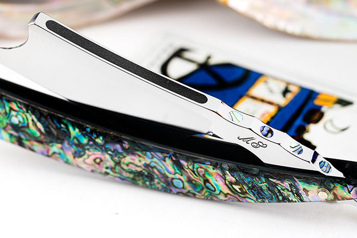 Max Sprecher Razor 9/8 Spanish Point・Mokume Gane ・Abalone