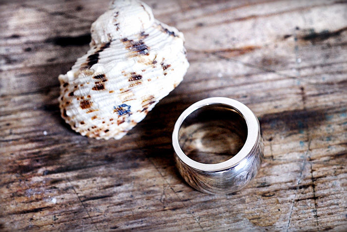 Thumbnail: Max Sprecher Jewelry - Handmade Heavy & Thick Sterling Silver Ring