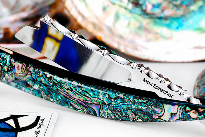 Max Sprecher Razors8/8・Barber's Notch・Abalone・Made in USA
