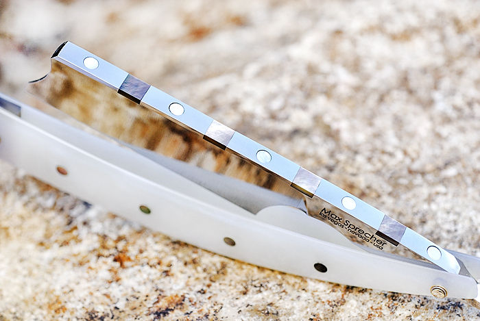 Max Sprecher・8/8・Spanish Point・Blacklip & White Mother Of Pearl・Made in USA