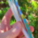 8/8+・Barber's Notch・Kingman Turquoise w/ Gold Matrix・MOP・Straight Razor