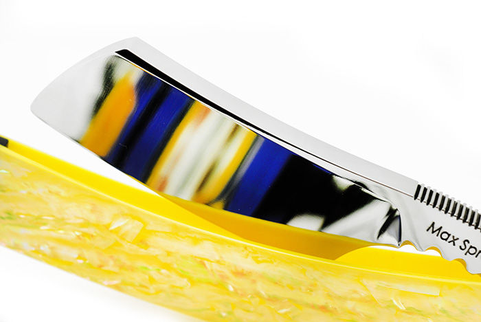 Thumbnail: Max Sprecher Razors・8/8+・Irish Point・Yellow Awabi・Made in USA