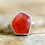 Thumbnail: Max Sprecher Jewelry - Carnelian Silver Ring Tavernier Cut
